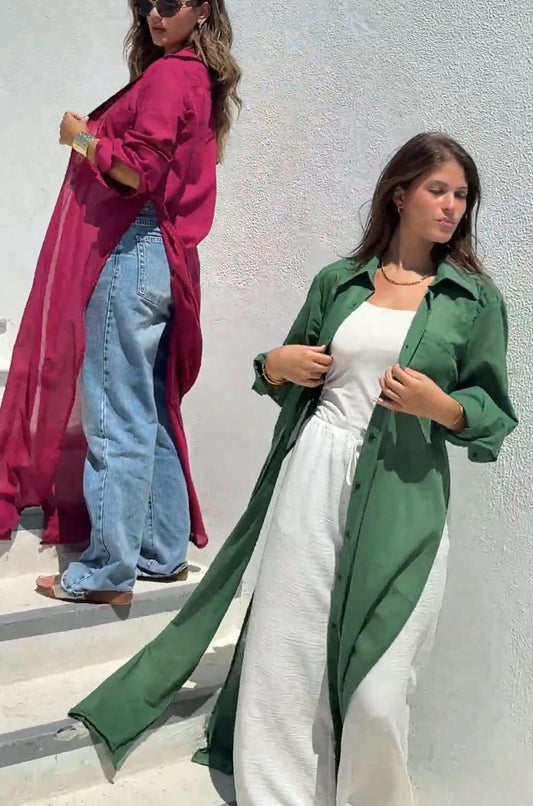 Maxi shirt - Crimson Pink