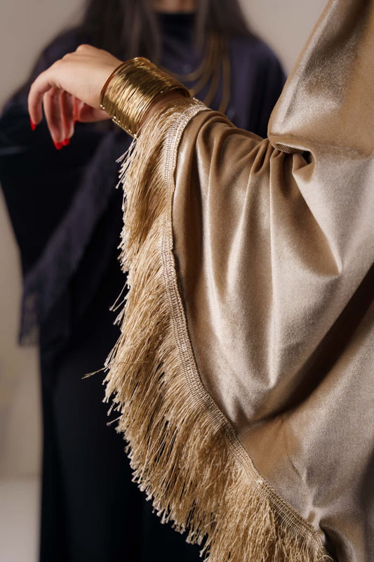 High low abaya - Oxide