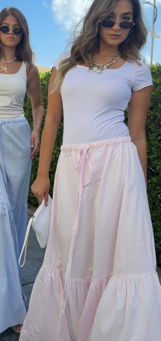 Basic Skirt - Baby Pink