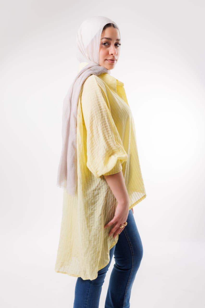 Oversized shirt - Butter Yellow