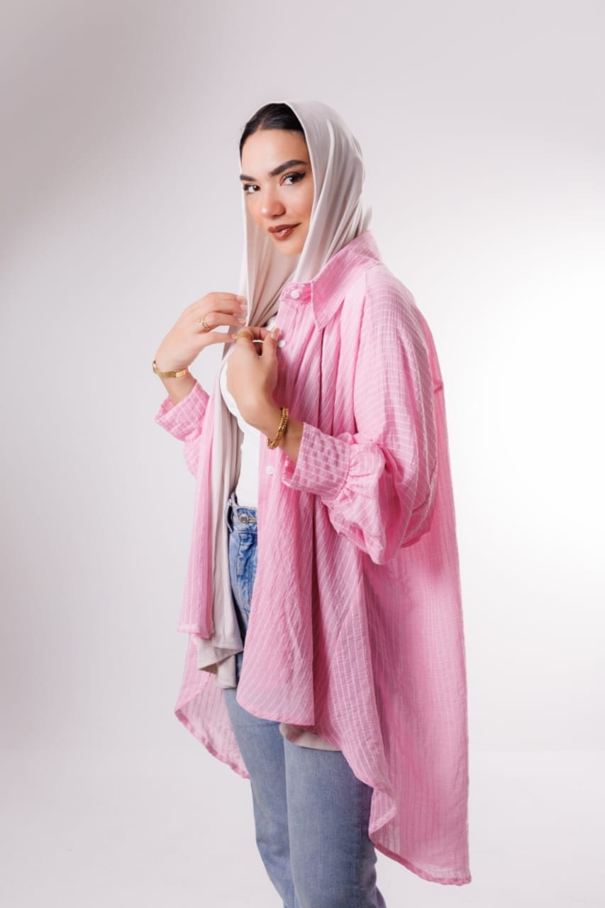 Oversized shirt - Pink