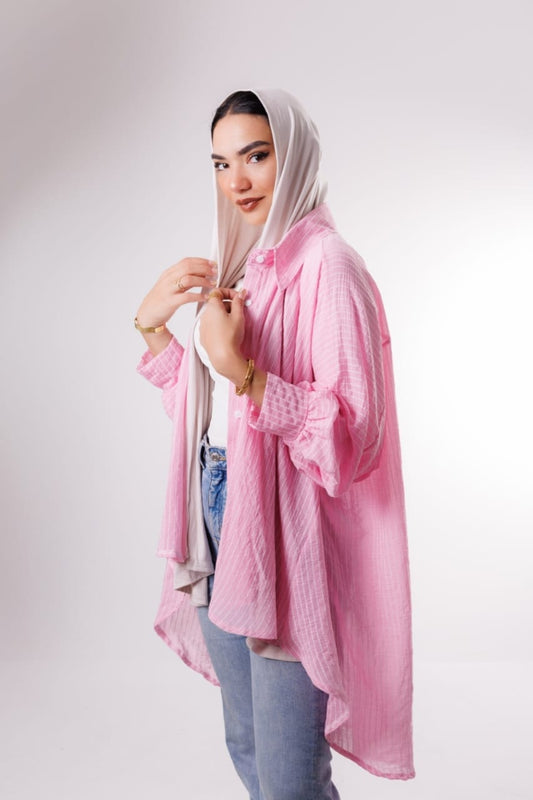Oversized shirt - Pink