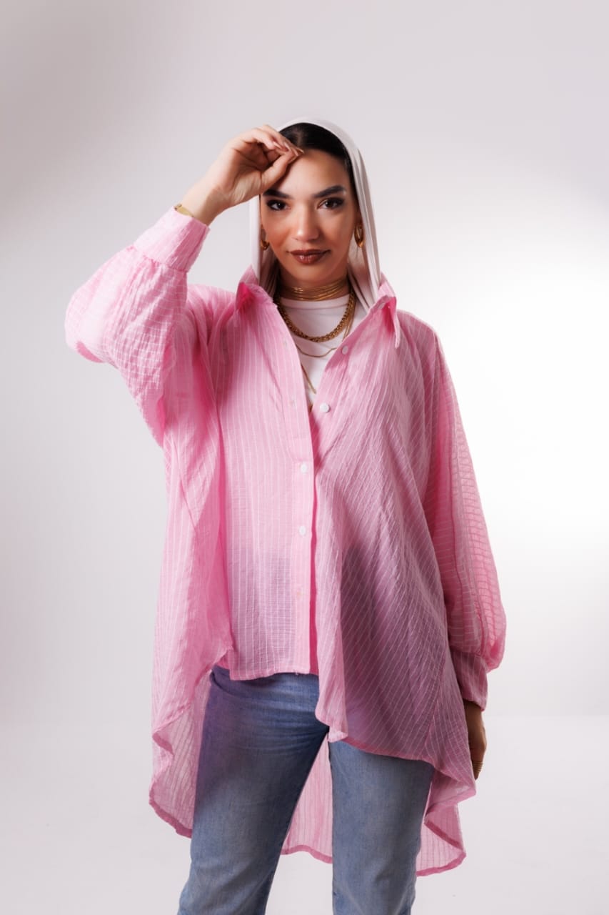 Oversized shirt - Pink