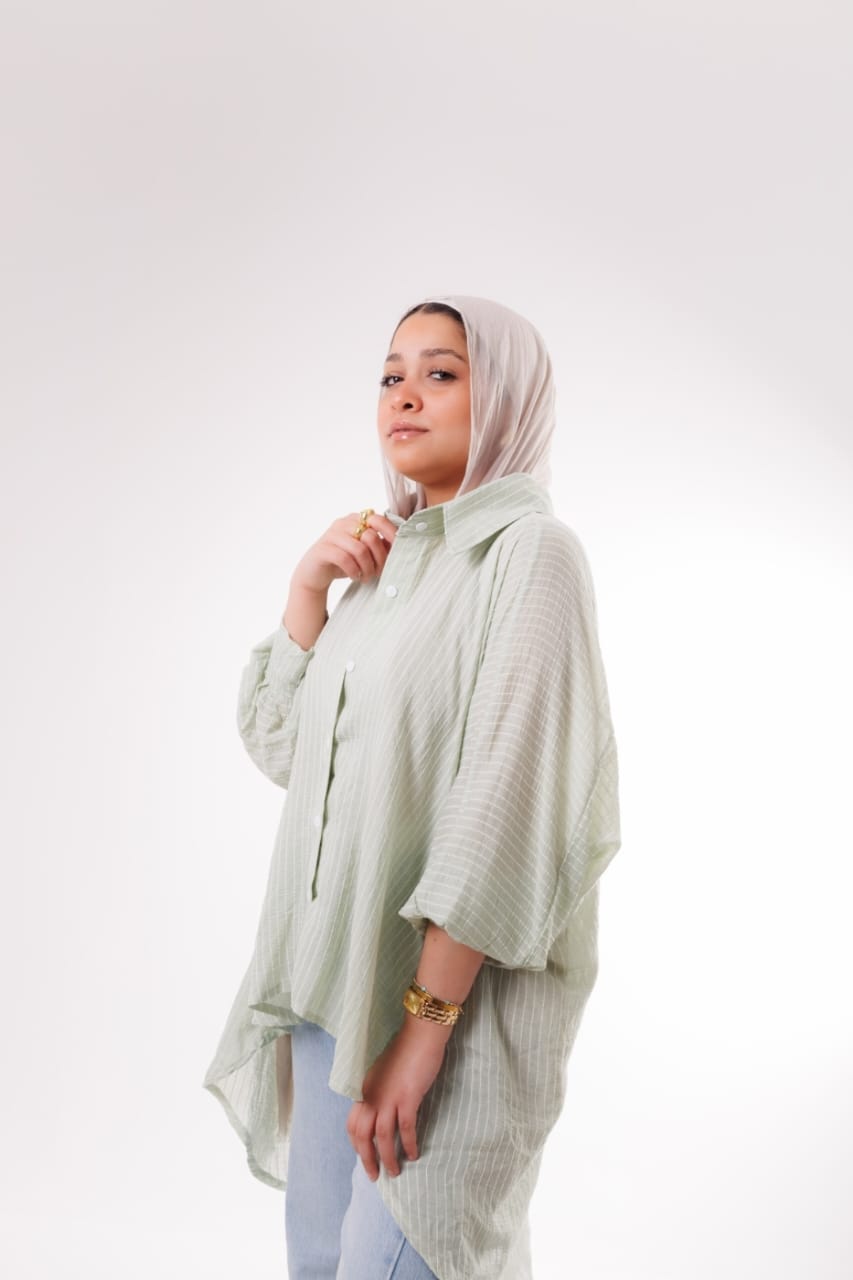 Oversized shirt - Mint Green
