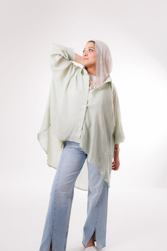 Oversized shirt - Mint Green