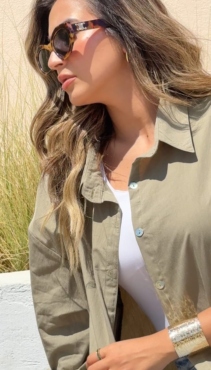 Fringes shirt - Olive green
