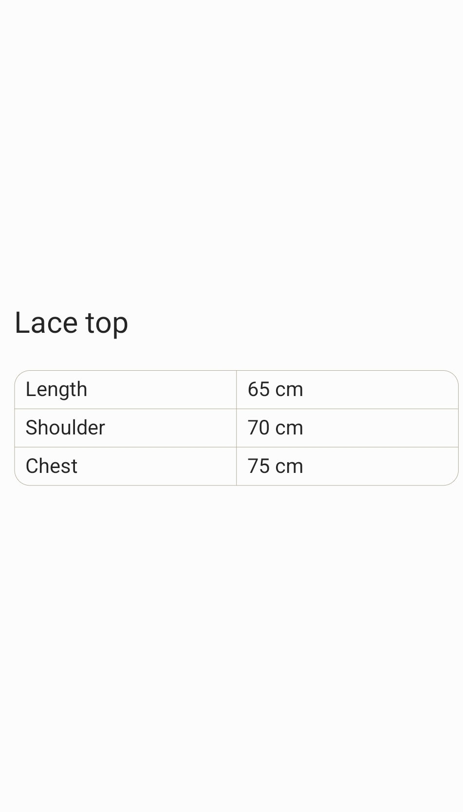 Lace top