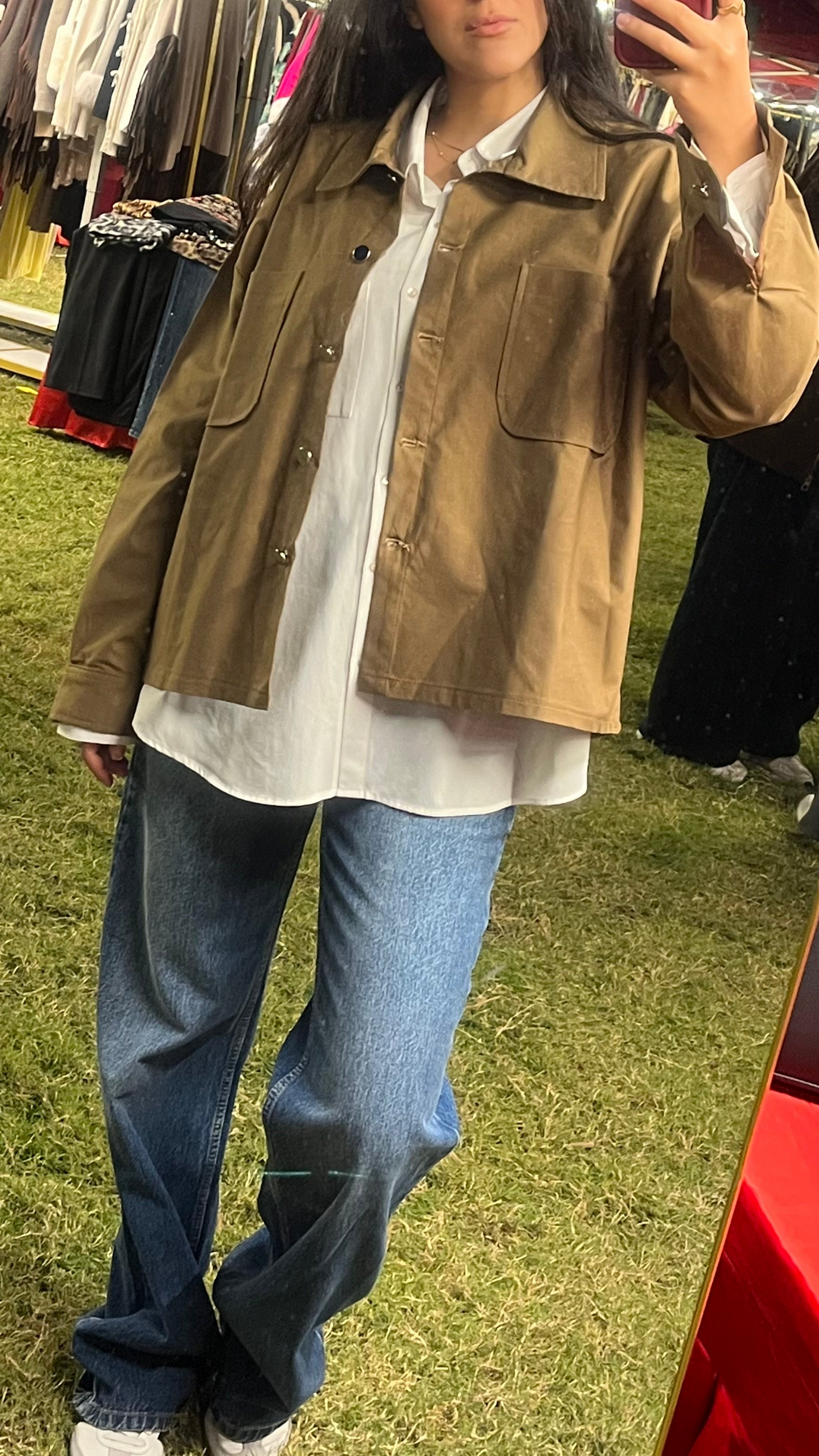 Gabardine shirt/jacket