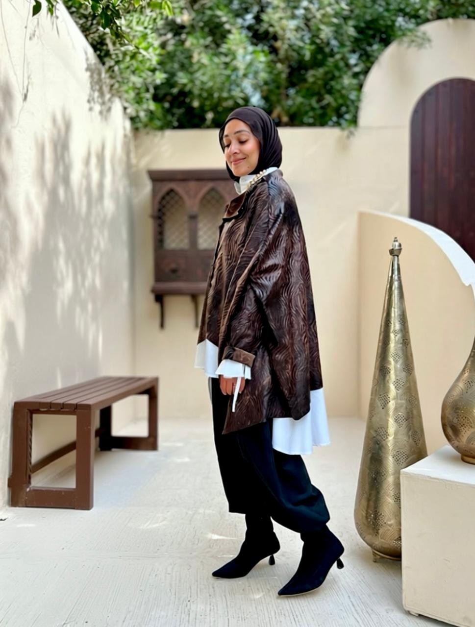 Leather/ suede - Cape/ jacket