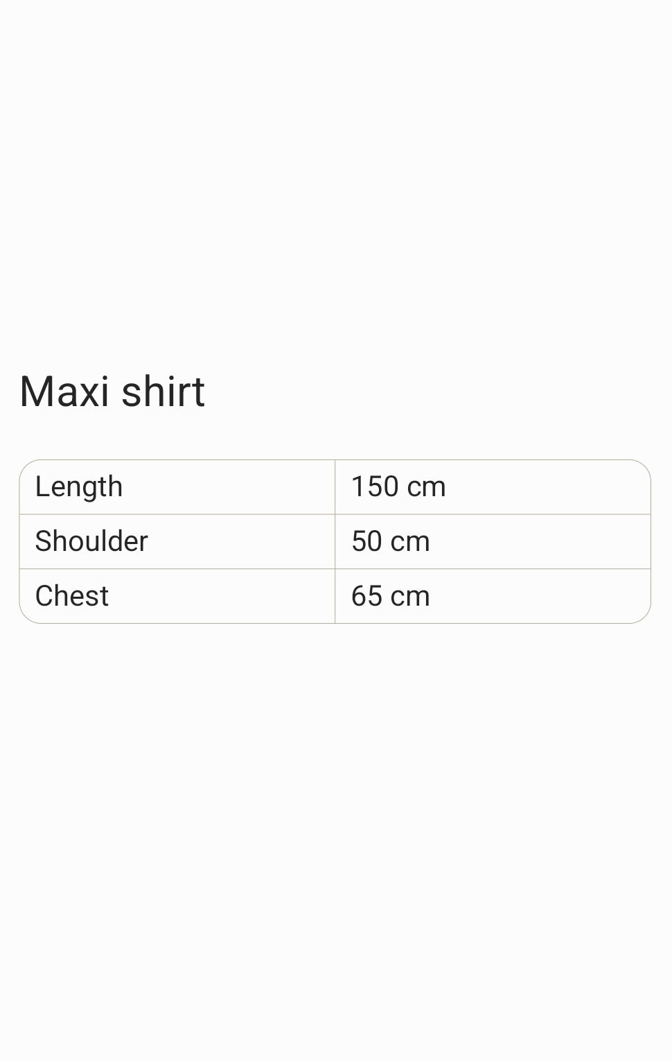 Maxi shirt