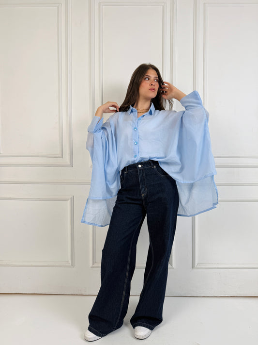 High low block shirt