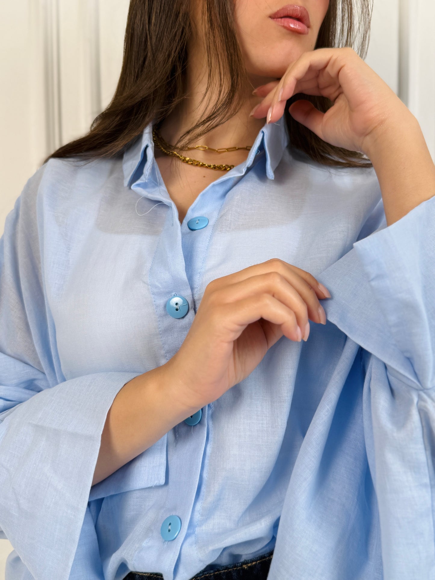 High low block shirt