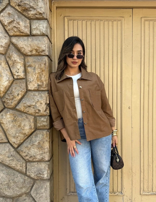 Gabardine shirt/jacket