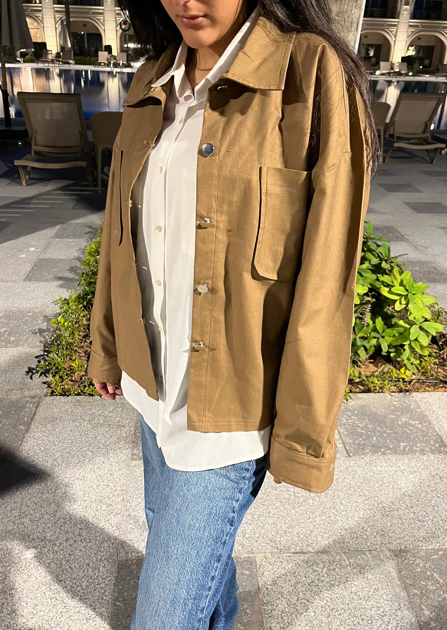 Gabardine shirt/jacket