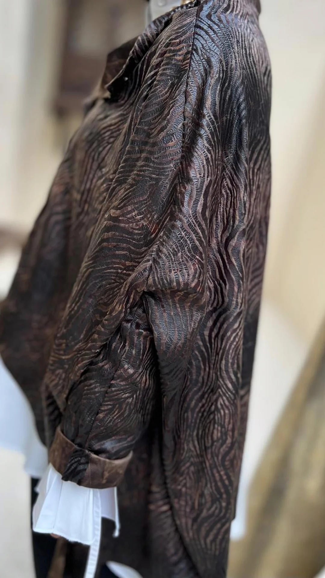 Leather/ suede - Cape/ jacket