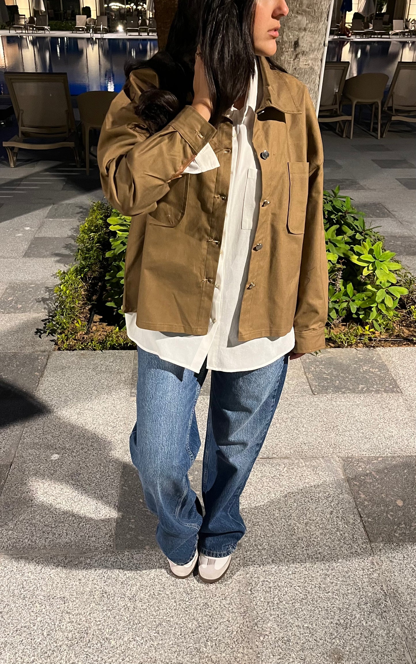 Gabardine shirt/jacket