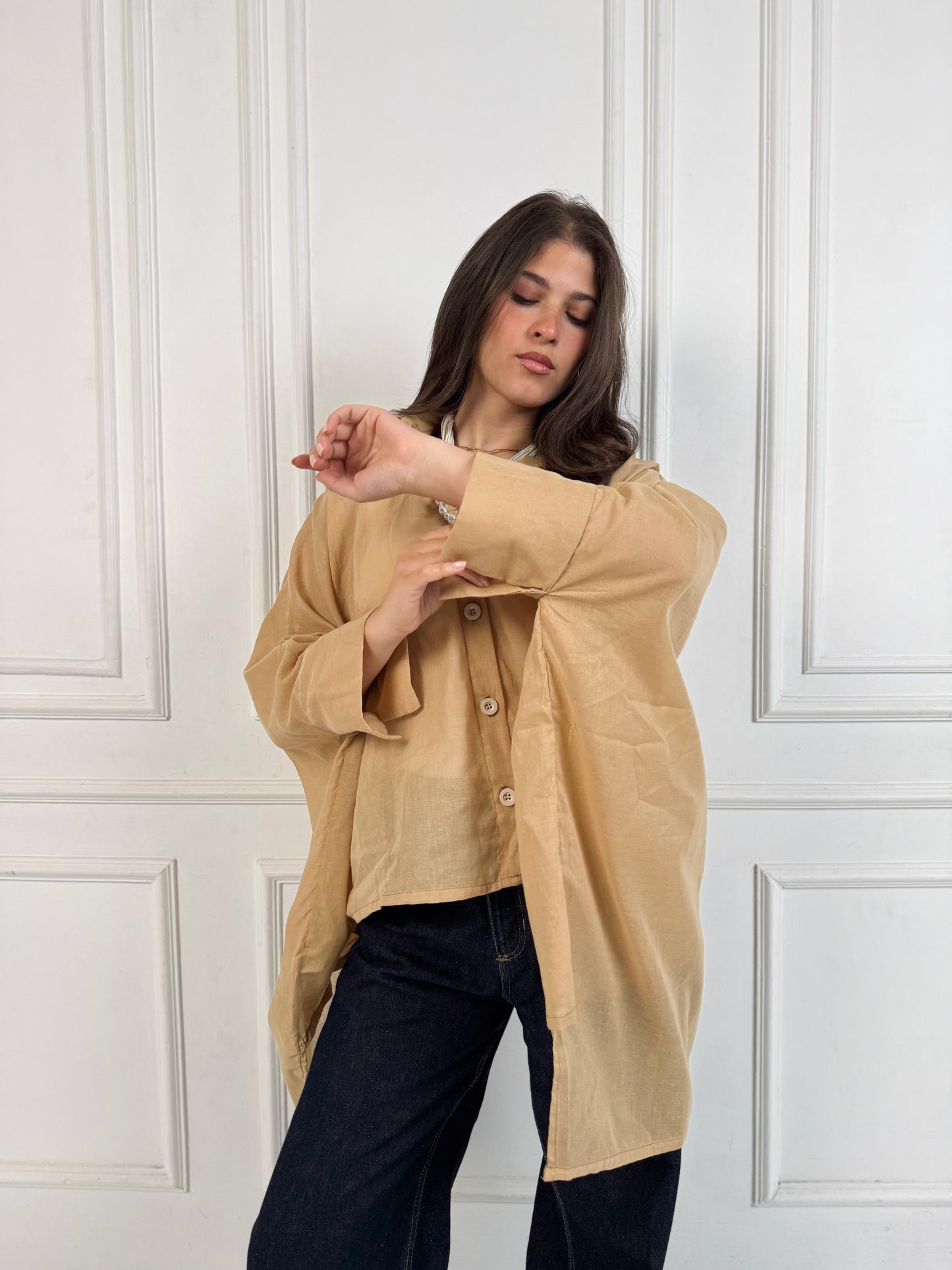 High low block shirt
