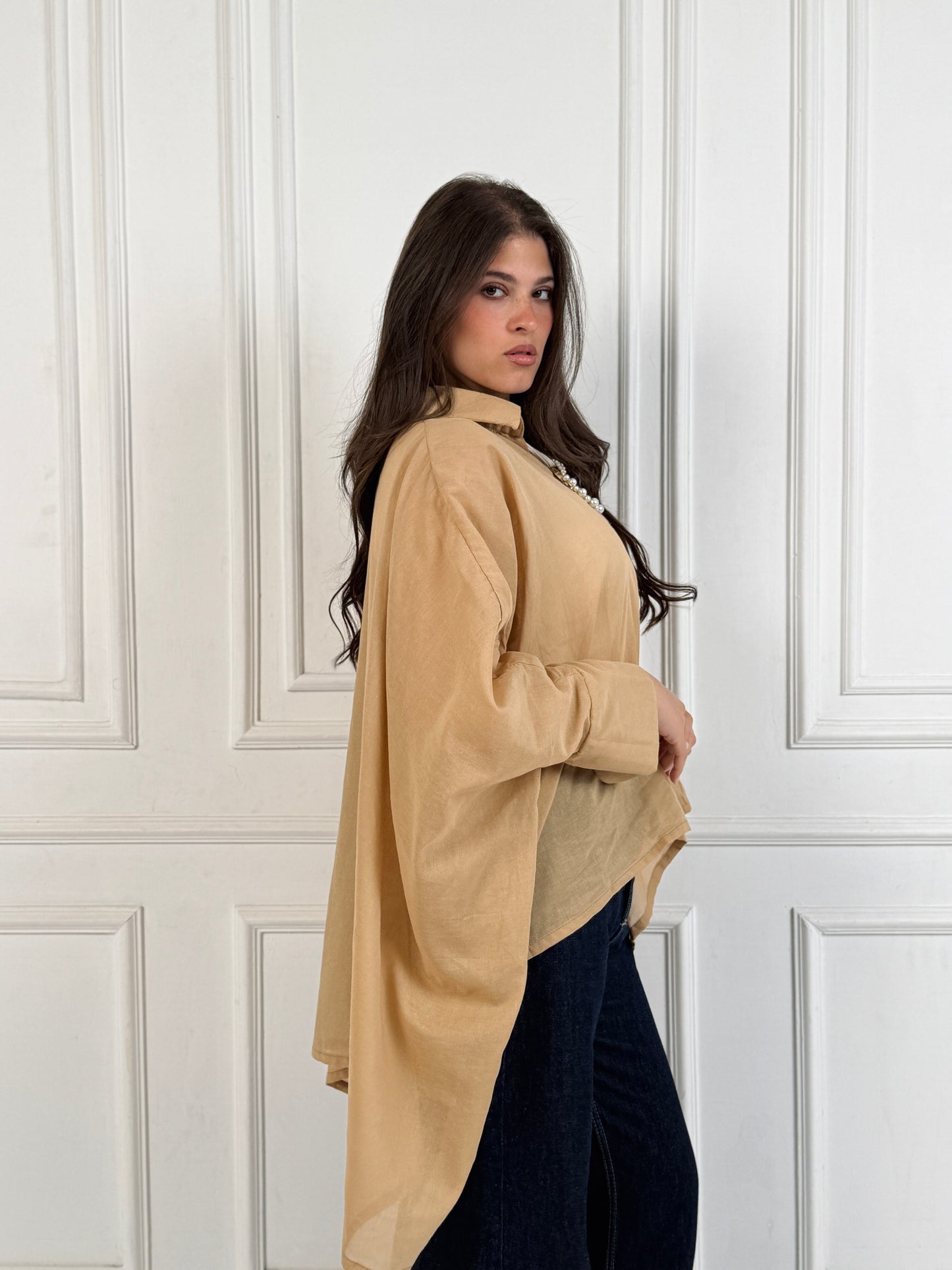High low block shirt