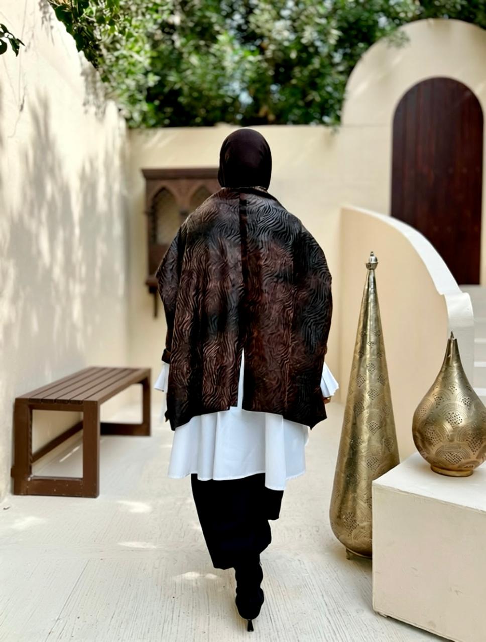 Leather/ suede - Cape/ jacket