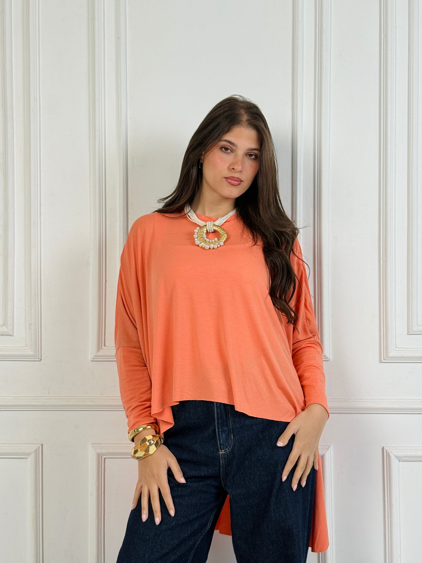 Flowy block shirt